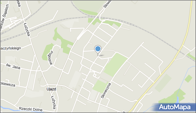 Zgorzelec, Okulickiego-Niedźwiadka Leopolda, gen., mapa Zgorzelec