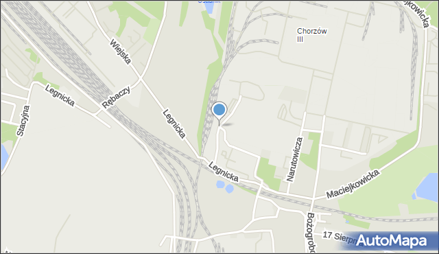 Chorzów, Olszewskiego Karola, mapa Chorzów