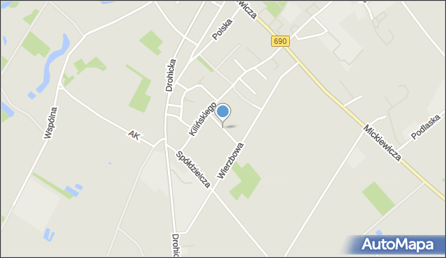Ciechanowiec, Olszewskiego Pawła, dr., mapa Ciechanowiec