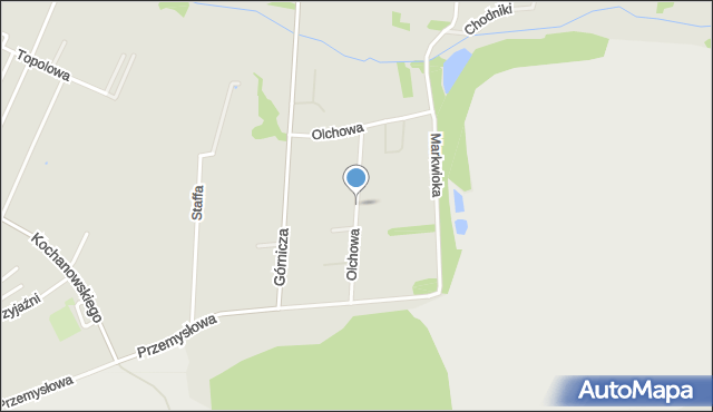 Czerwionka-Leszczyny, Olchowa, mapa Czerwionka-Leszczyny