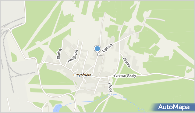 Czyżówka gmina Trzebinia, Olkuska, mapa Czyżówka gmina Trzebinia