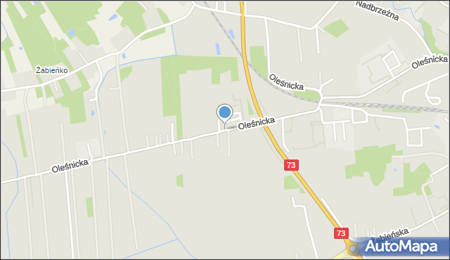 Dąbrowa Tarnowska, Oleśnicka, mapa Dąbrowa Tarnowska