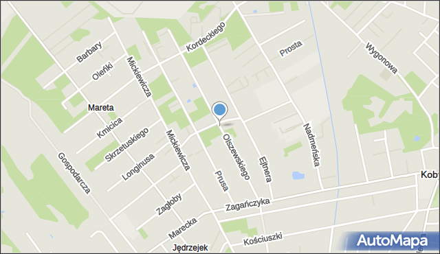 Kobyłka, Olszewskiego Karola, mapa Kobyłka