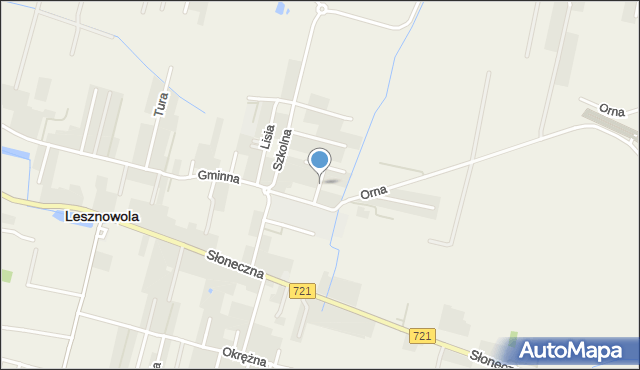 Lesznowola powiat piaseczyński, Olimpijska, mapa Lesznowola powiat piaseczyński