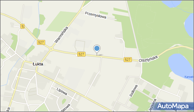 Łukta, Olsztyńska, mapa Łukta