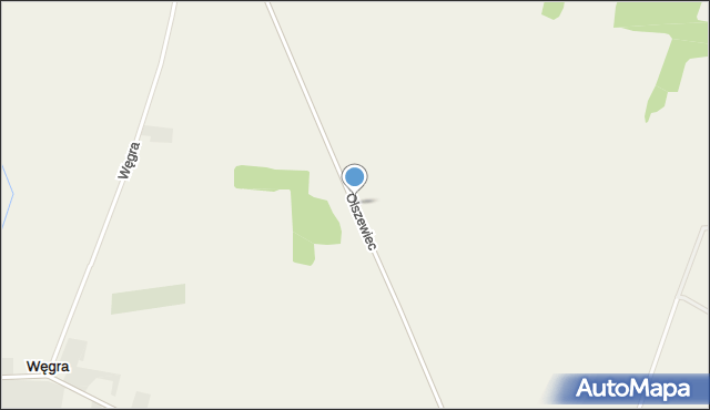 Olszewiec gmina Czernice Borowe, Olszewiec, mapa Olszewiec gmina Czernice Borowe