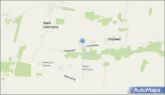 Olszewo gmina Jeżów, Olszewo, mapa Olszewo gmina Jeżów