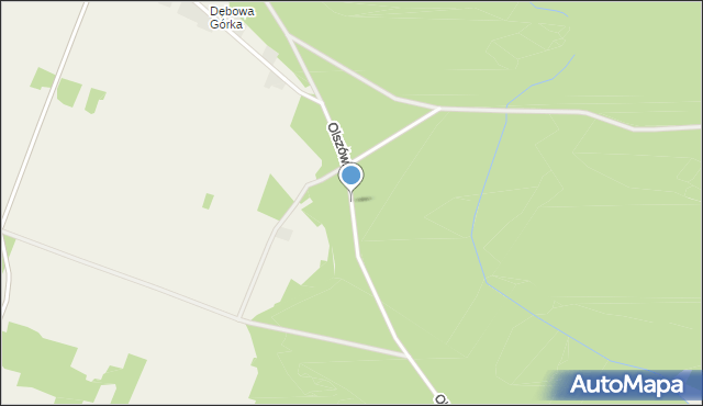 Olszówka gmina Łopuszno, Olszówka, mapa Olszówka gmina Łopuszno