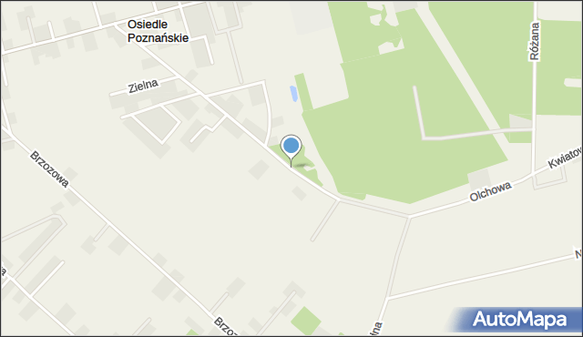 Osiedle Poznańskie, Olchowa, mapa Osiedle Poznańskie