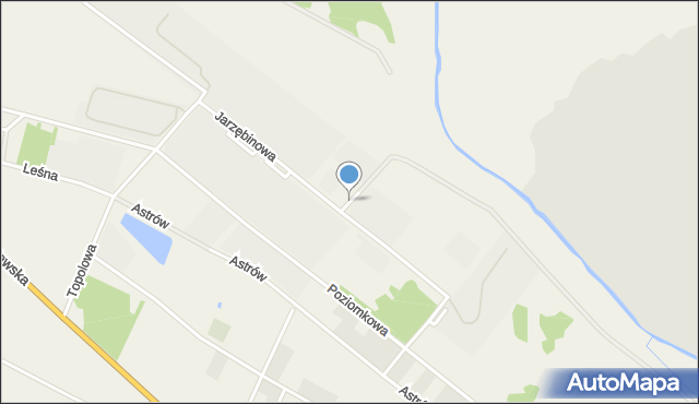 Stanowice gmina Oława, Olchowa, mapa Stanowice gmina Oława