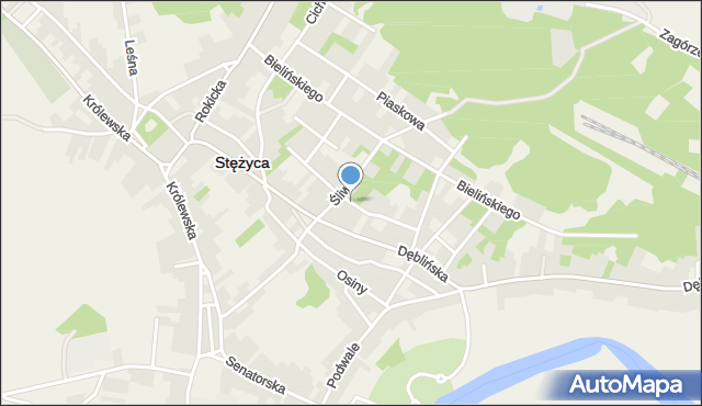 Stężyca powiat rycki, Olejarnia, mapa Stężyca powiat rycki