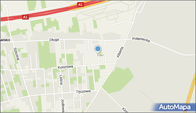 Wierzchowisko gmina Mykanów, Olchowa, mapa Wierzchowisko gmina Mykanów