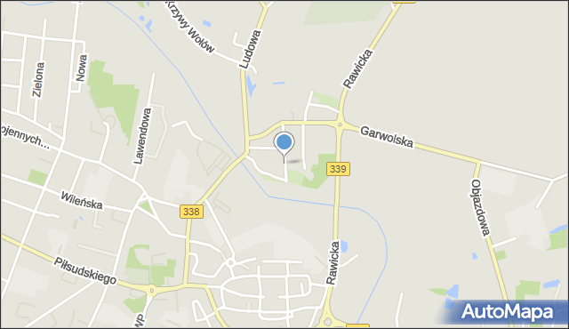 Wołów, Oliwna Góra, mapa Wołów