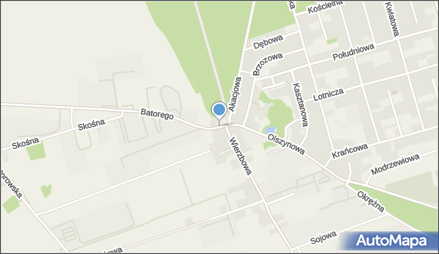 Wysogotowo, Olszynowa, mapa Wysogotowo