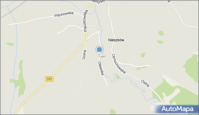 Ziębice, Oławska, mapa Ziębice