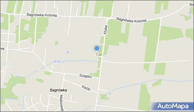 Białystok, Onyksowa, mapa Białegostoku