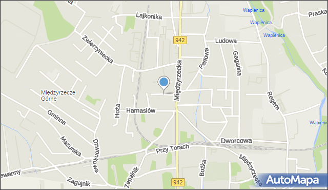 Bielsko-Biała, Opalowa, mapa Bielsko-Białej