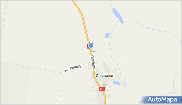 Chrzowice, Opolska, mapa Chrzowice
