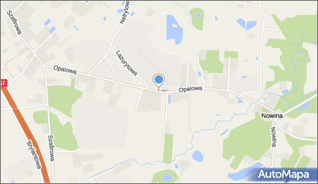 Gronowo Górne, Opalowa, mapa Gronowo Górne