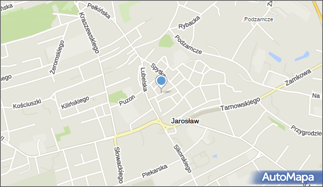 Jarosław, Opolska, mapa Jarosławia