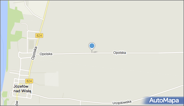 Józefów nad Wisłą, Opolska, mapa Józefów nad Wisłą