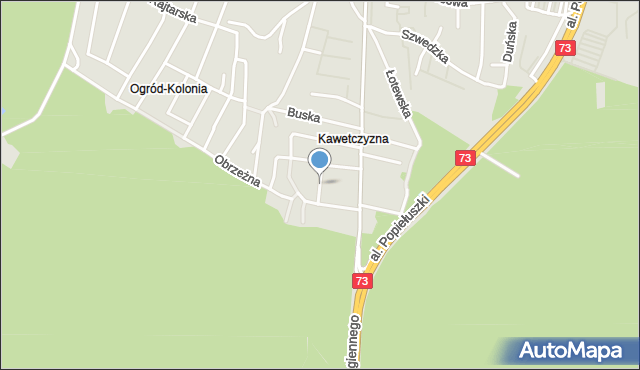 Kielce, Opatowska, mapa Kielc