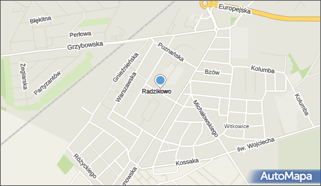 Kołobrzeg, Opolska, mapa Kołobrzegu