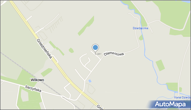 Koszalin, Opalowa, mapa Koszalina