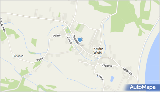 Kotórz Wielki, Opolska, mapa Kotórz Wielki