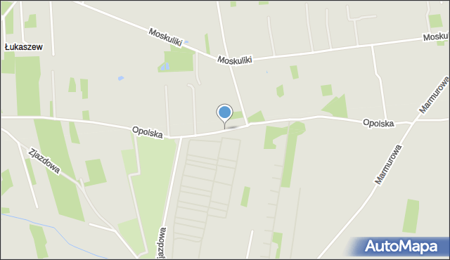 Łódź, Opolska, mapa Łodzi