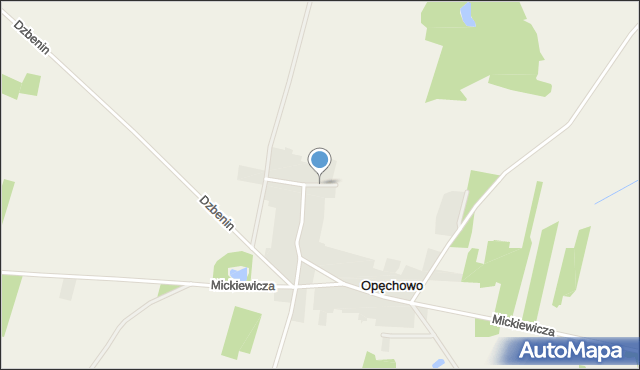 Opęchowo, Opęchowo, mapa Opęchowo