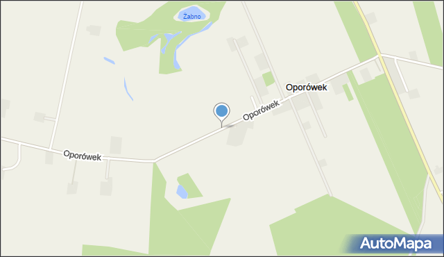 Oporówek gmina Łabiszyn, Oporówek, mapa Oporówek gmina Łabiszyn