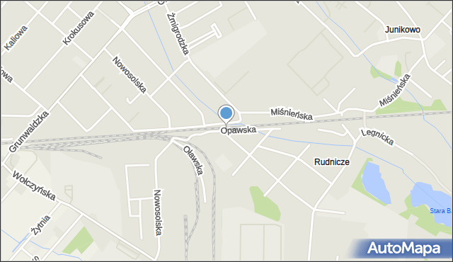 Poznań, Opawska, mapa Poznania