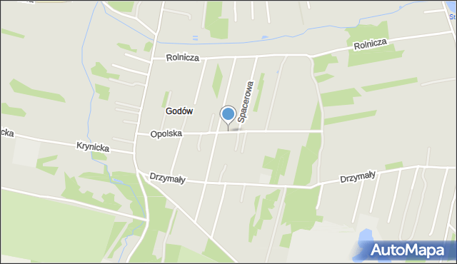 Radom, Opolska, mapa Radomia