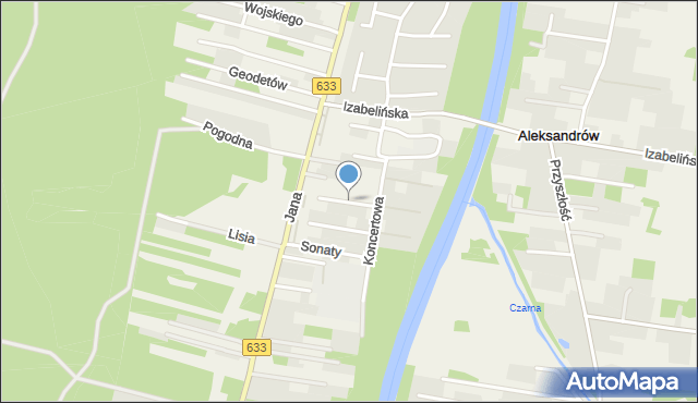 Stanisławów Pierwszy gmina Nieporęt, Operowa, mapa Stanisławów Pierwszy gmina Nieporęt