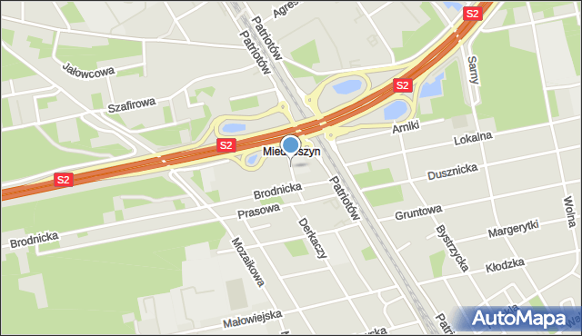 Warszawa, Opacka, mapa Warszawy