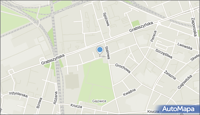 Wrocław, Oporowska, mapa Wrocławia