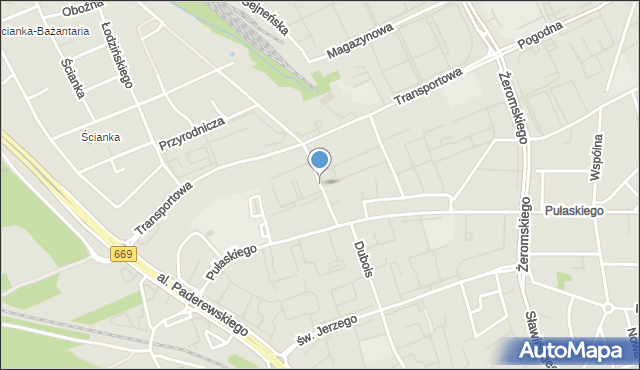 Białystok, Orląt Grodzieńskich, mapa Białegostoku