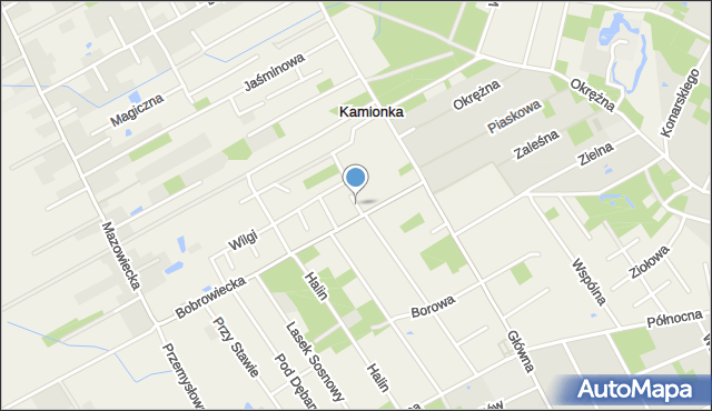 Bobrowiec gmina Piaseczno, Orla, mapa Bobrowiec gmina Piaseczno