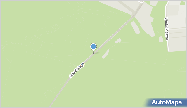 Borne Sulinowo, Orła Białego, mapa Borne Sulinowo