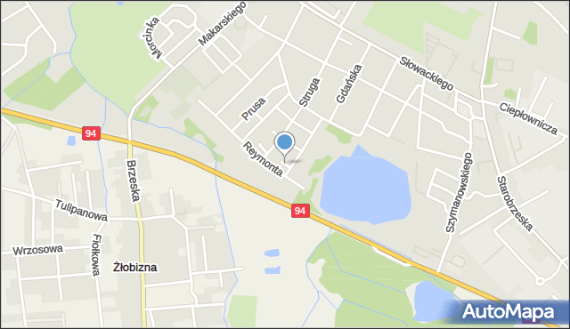 Brzeg, Orzeszkowej Elizy, mapa Brzeg