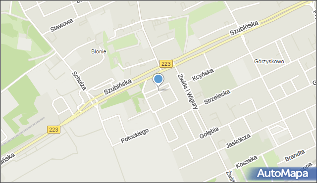 Bydgoszcz, Orłowskiego Marka, mapa Bydgoszczy