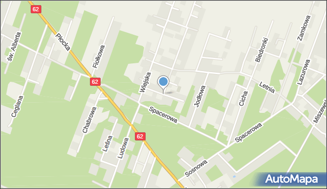 Cekanowo gmina Słupno, Orzechowa, mapa Cekanowo gmina Słupno