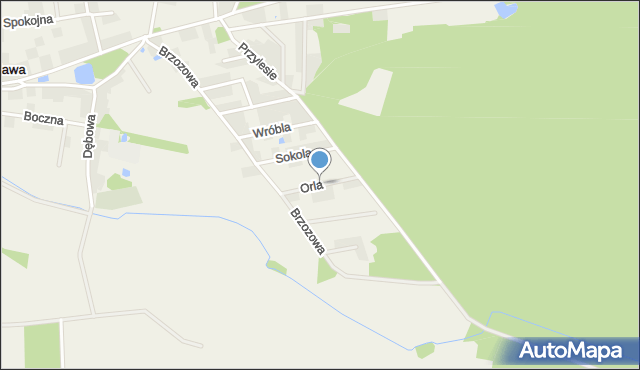 Chrząstawa Wielka, Orla, mapa Chrząstawa Wielka