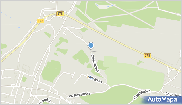 Czarnków, Orłowskiego Zdzisława, ppłk., mapa Czarnków