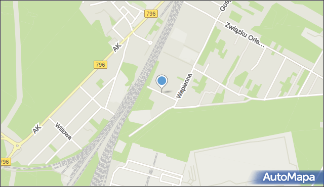 Dąbrowa Górnicza, Orlicz-Dreszera Gustawa, gen., mapa Dąbrowa Górnicza