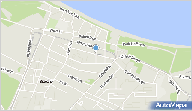 Gdańsk, Orla, mapa Gdańska