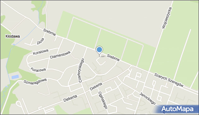 Gorzów Wielkopolski, Ordona Juliana Konstantego, mapa Gorzów Wielkopolski