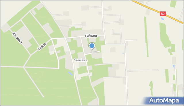 Jeziora gmina Pniewy, Orzechowa, mapa Jeziora gmina Pniewy