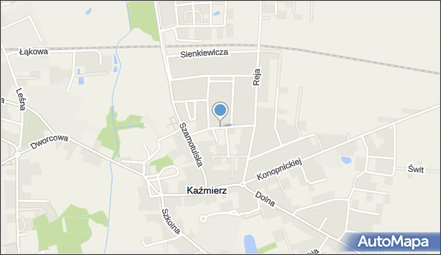 Kaźmierz, Orzeszkowej Elizy, mapa Kaźmierz